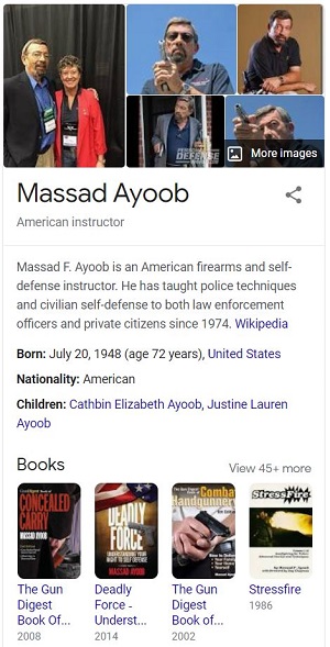 Massad Ayoob Bio